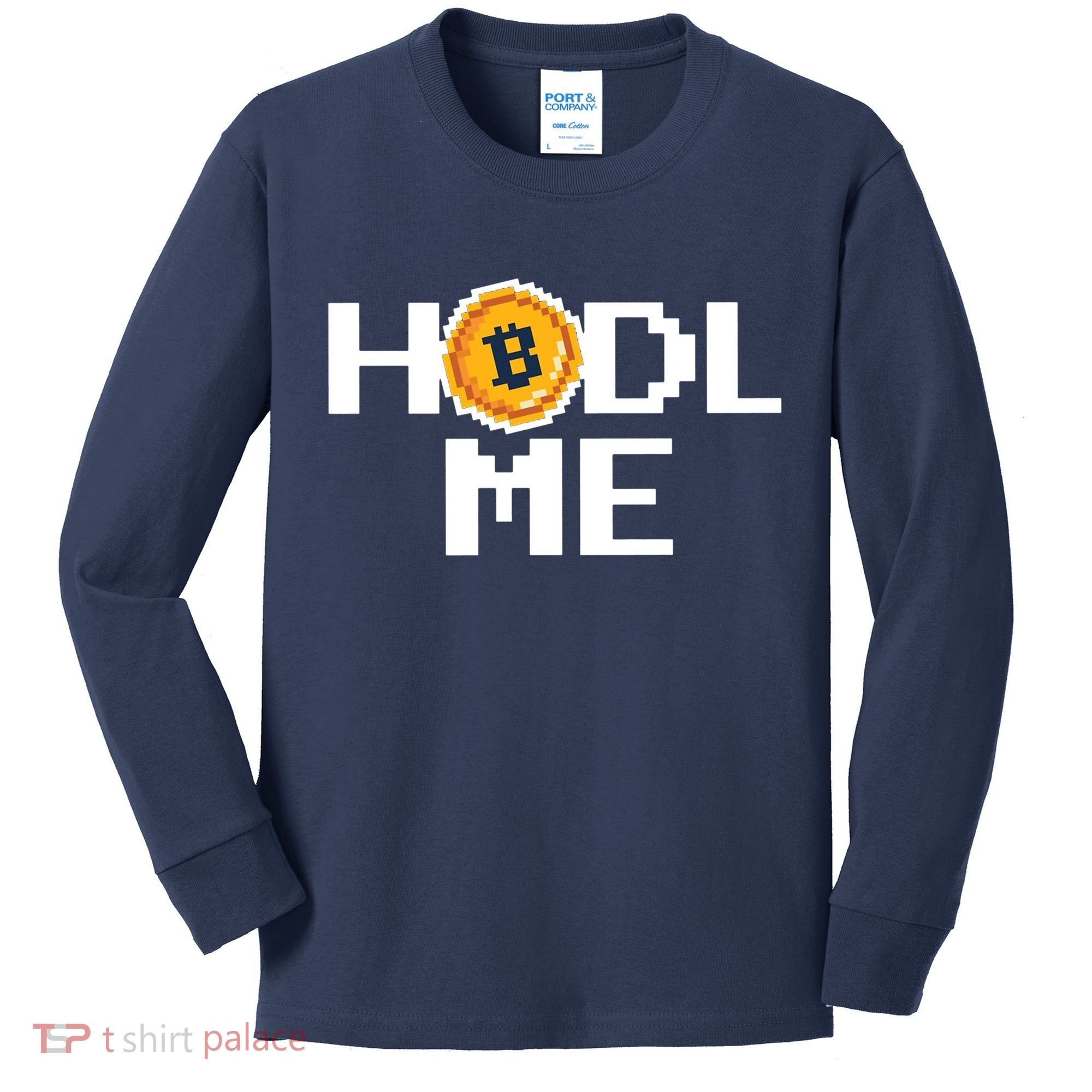 Hold Me Bitcoin Kids Long Sleeve Shirt