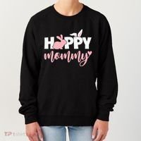 Happy Mommy Bunny Cute Holiday Women's Sweatshirt thumb 0