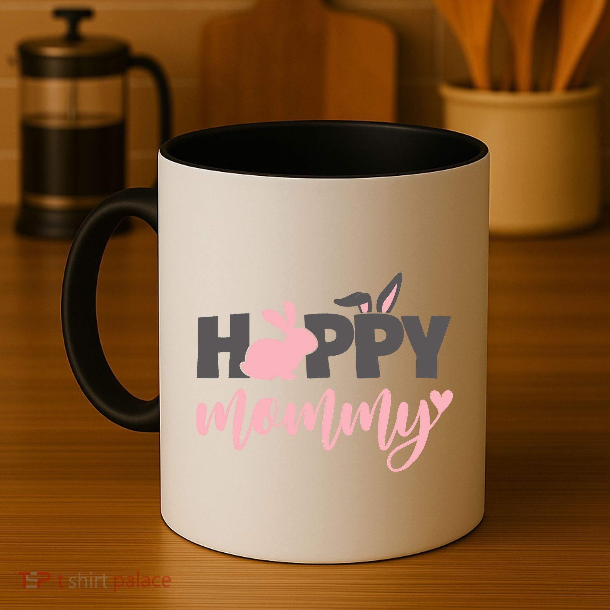 Happy Mommy Bunny Cute Holiday Coffee Mug