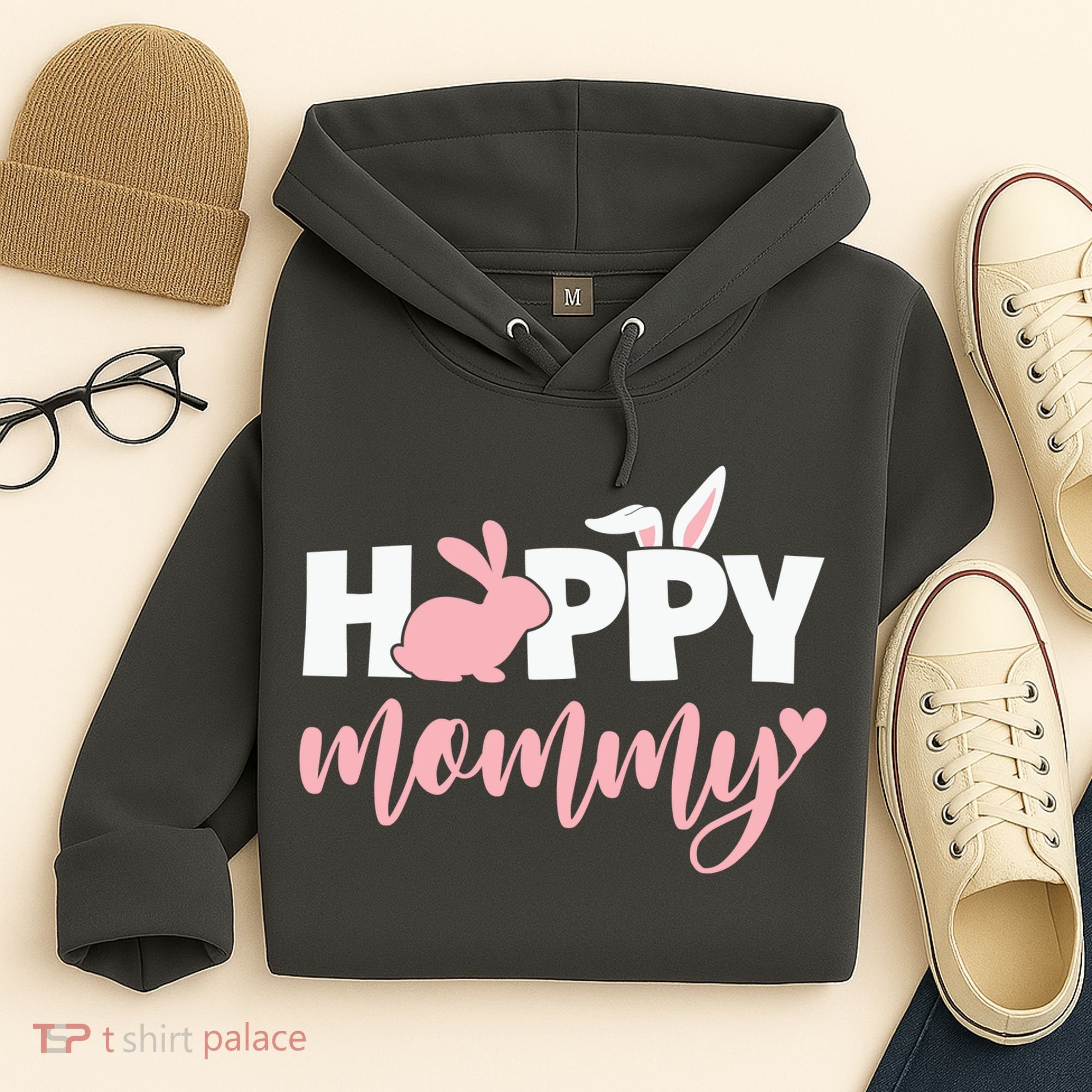 Happy Mommy Bunny Cute Holiday Hoodie