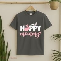 Happy Mommy Bunny Cute Holiday T-Shirt thumb 2