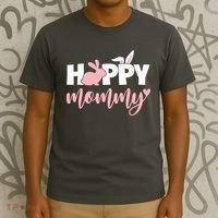 Happy Mommy Bunny Cute Holiday T-Shirt thumb 3