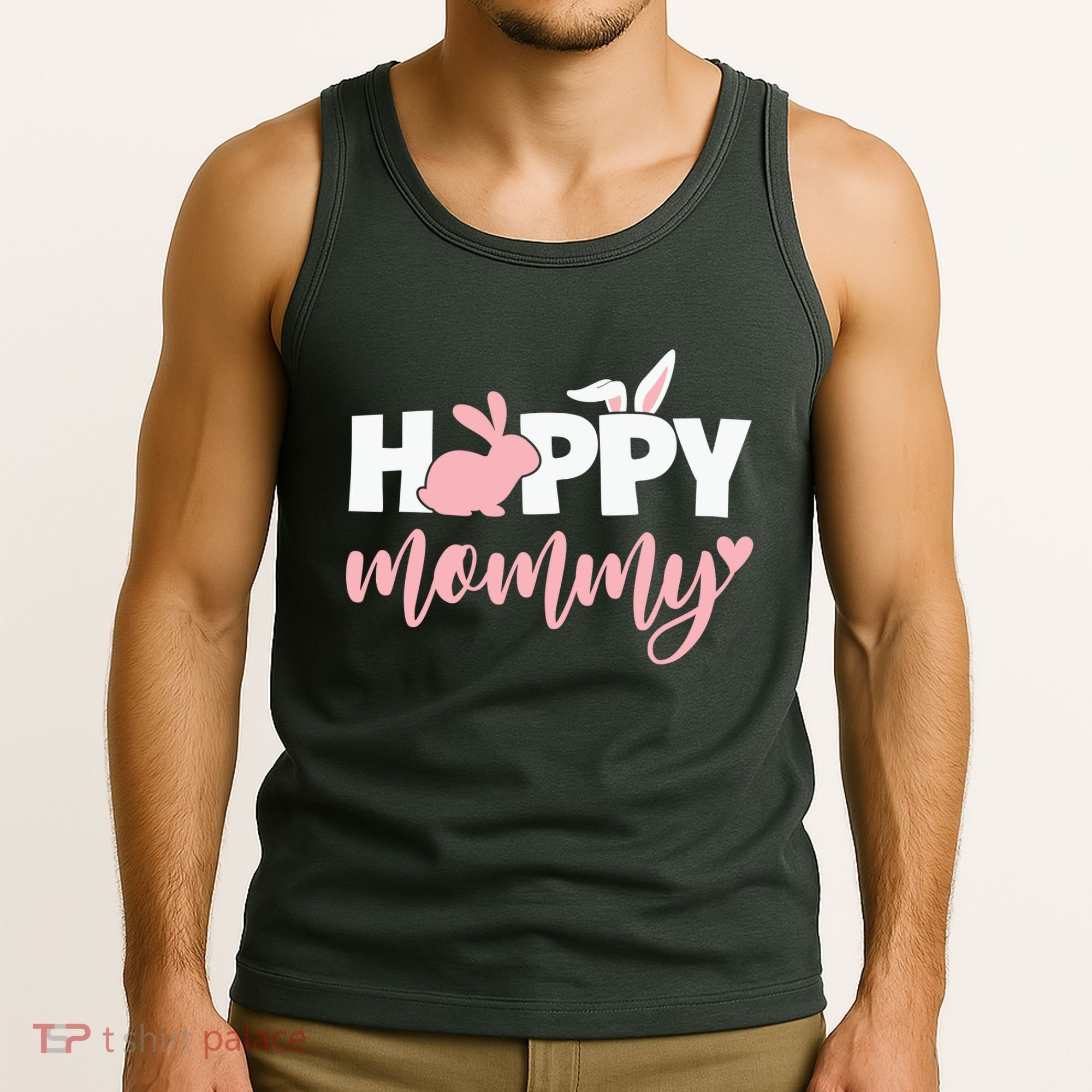 Happy Mommy Bunny Cute Holiday Tank Top