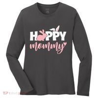 Happy Mommy Bunny Cute Holiday Women's Long Sleeve Shirt thumb 0