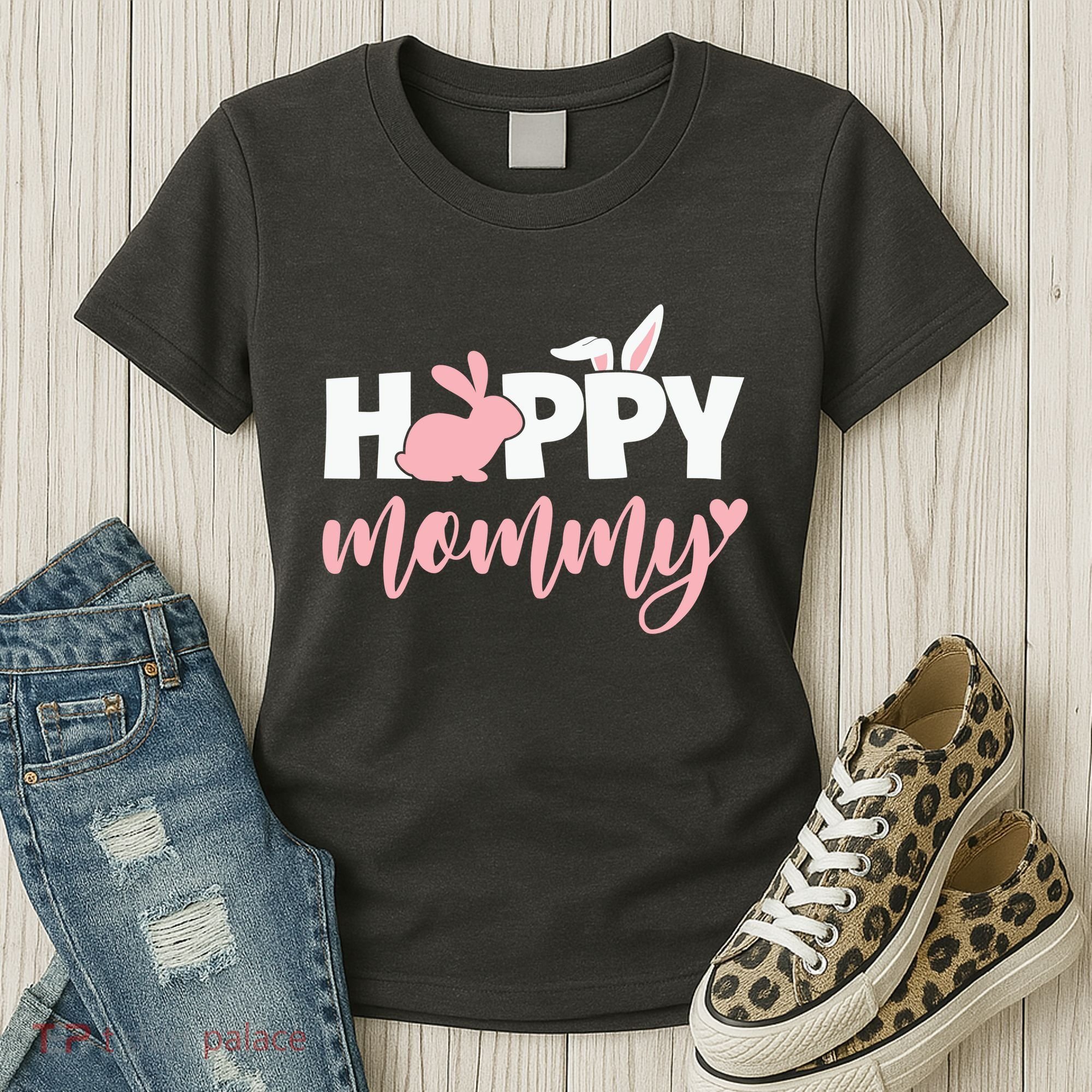 Happy Mommy Bunny Cute Holiday Women's T-Shirt