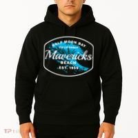 Half Moon Bay Mavericks Beach Surfing Gift Travel Gift Hoodie thumb 2