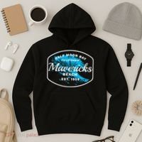 Half Moon Bay Mavericks Beach Surfing Gift Travel Gift Hoodie thumb 3
