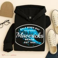 Half Moon Bay Mavericks Beach Surfing Gift Travel Gift Hoodie thumb 4