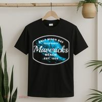 Half Moon Bay Mavericks Beach Surfing Gift Travel Gift T-Shirt thumb 2
