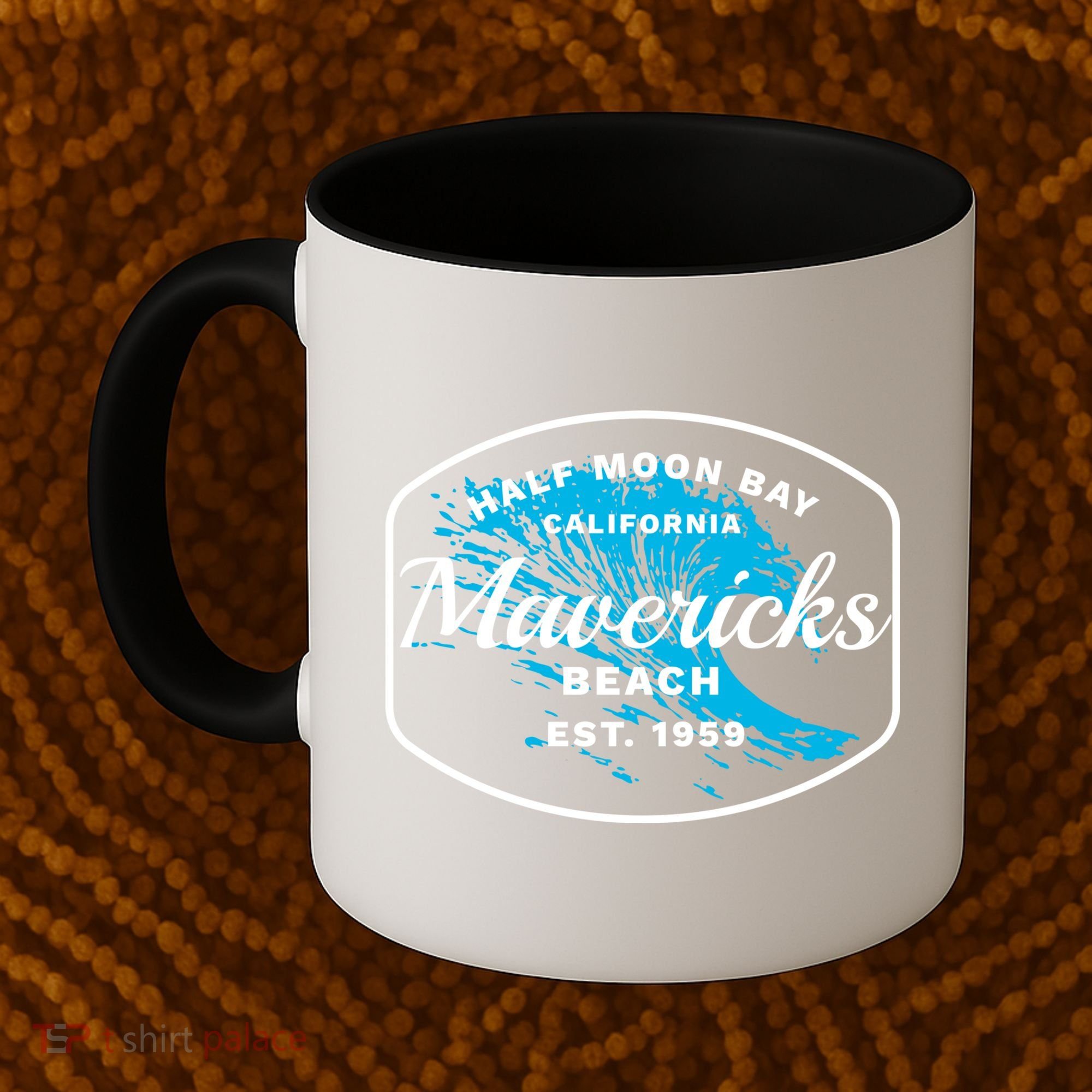 Half Moon Bay Mavericks Beach Surfing Gift Travel Gift Coffee Mug