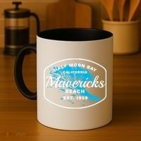 Half Moon Bay Mavericks Beach Surfing Gift Travel Gift Coffee Mug thumb 4