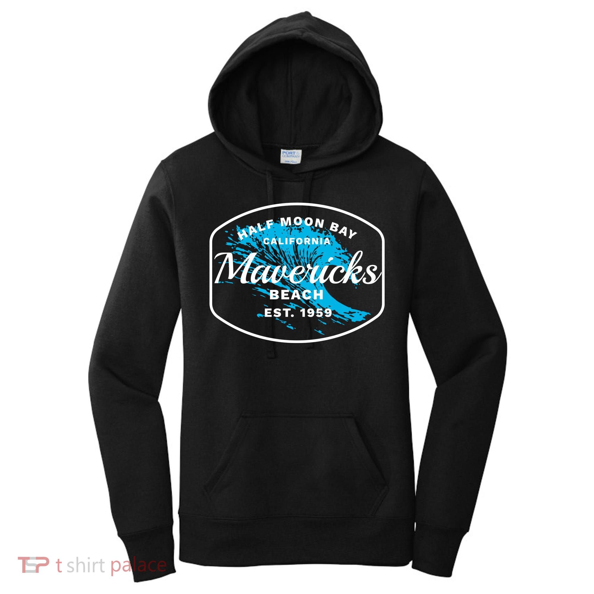Half Moon Bay Mavericks Beach Surfing Gift Travel Gift Women's Hoodie