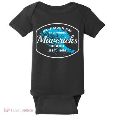 Half Moon Bay Mavericks Beach Surfing Gift Travel Gift Baby Bodysuit