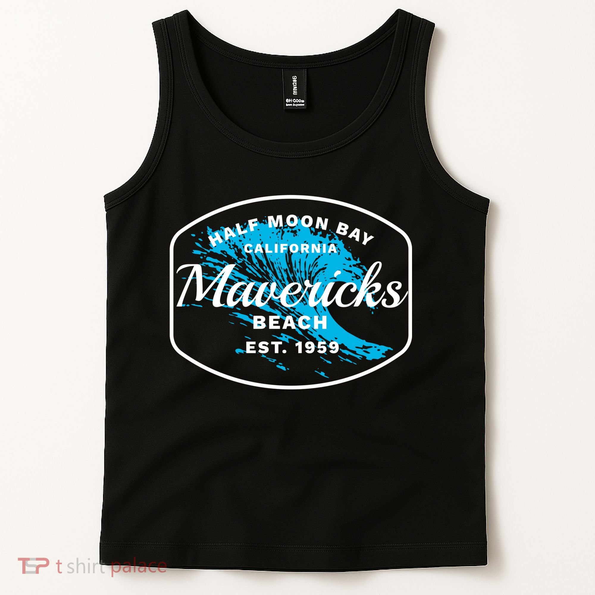 Half Moon Bay Mavericks Beach Surfing Gift Travel Gift Tank Top