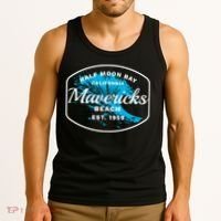 Half Moon Bay Mavericks Beach Surfing Gift Travel Gift Tank Top thumb 3