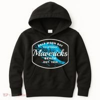 Half Moon Bay Mavericks Beach Surfing Gift Travel Gift Kids Hoodie thumb 0