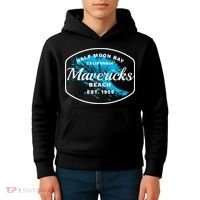 Half Moon Bay Mavericks Beach Surfing Gift Travel Gift Kids Hoodie thumb 4