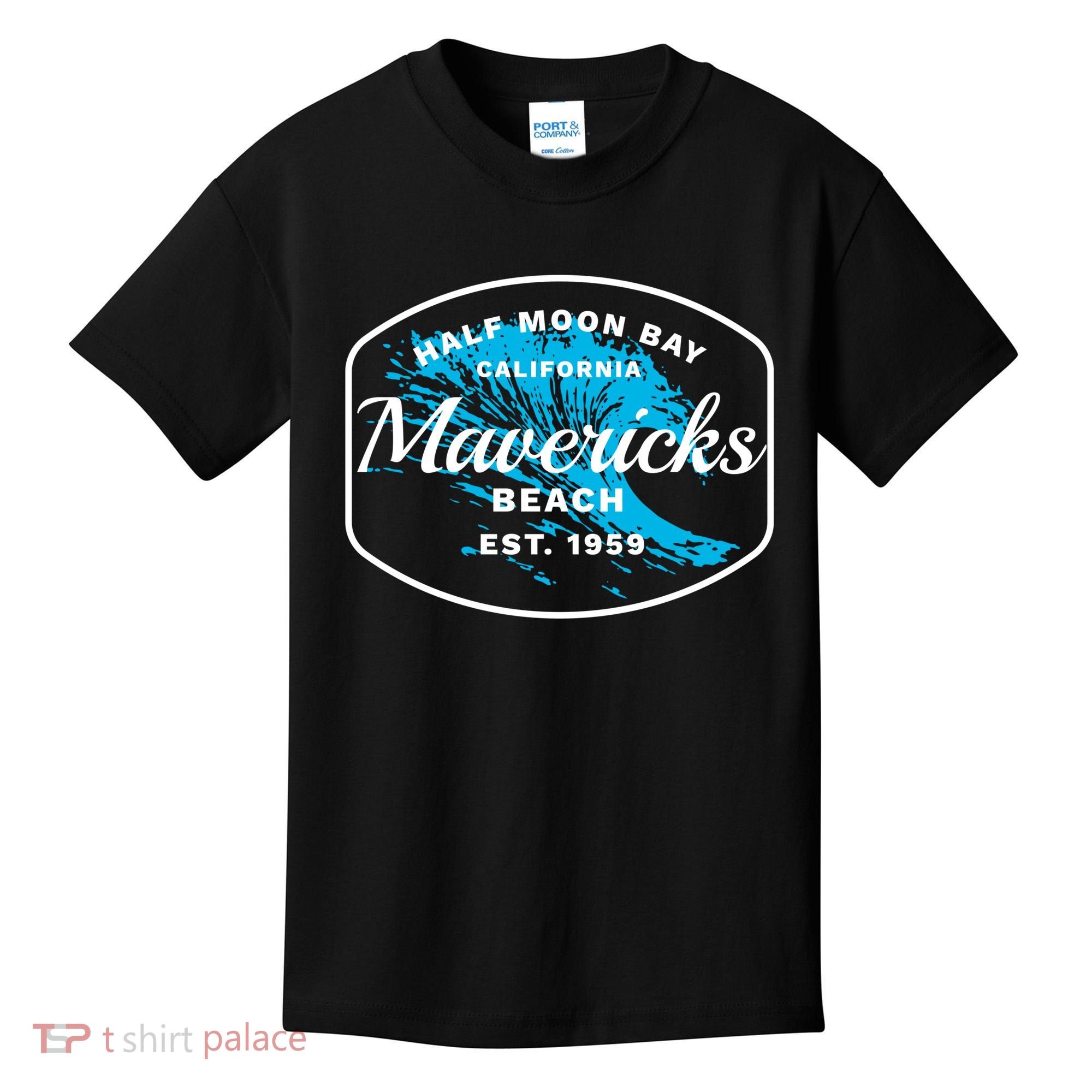 Half Moon Bay Mavericks Beach Surfing Gift Travel Gift Kids T-Shirt