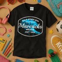 Half Moon Bay Mavericks Beach Surfing Gift Travel Gift Kids T-Shirt thumb 3