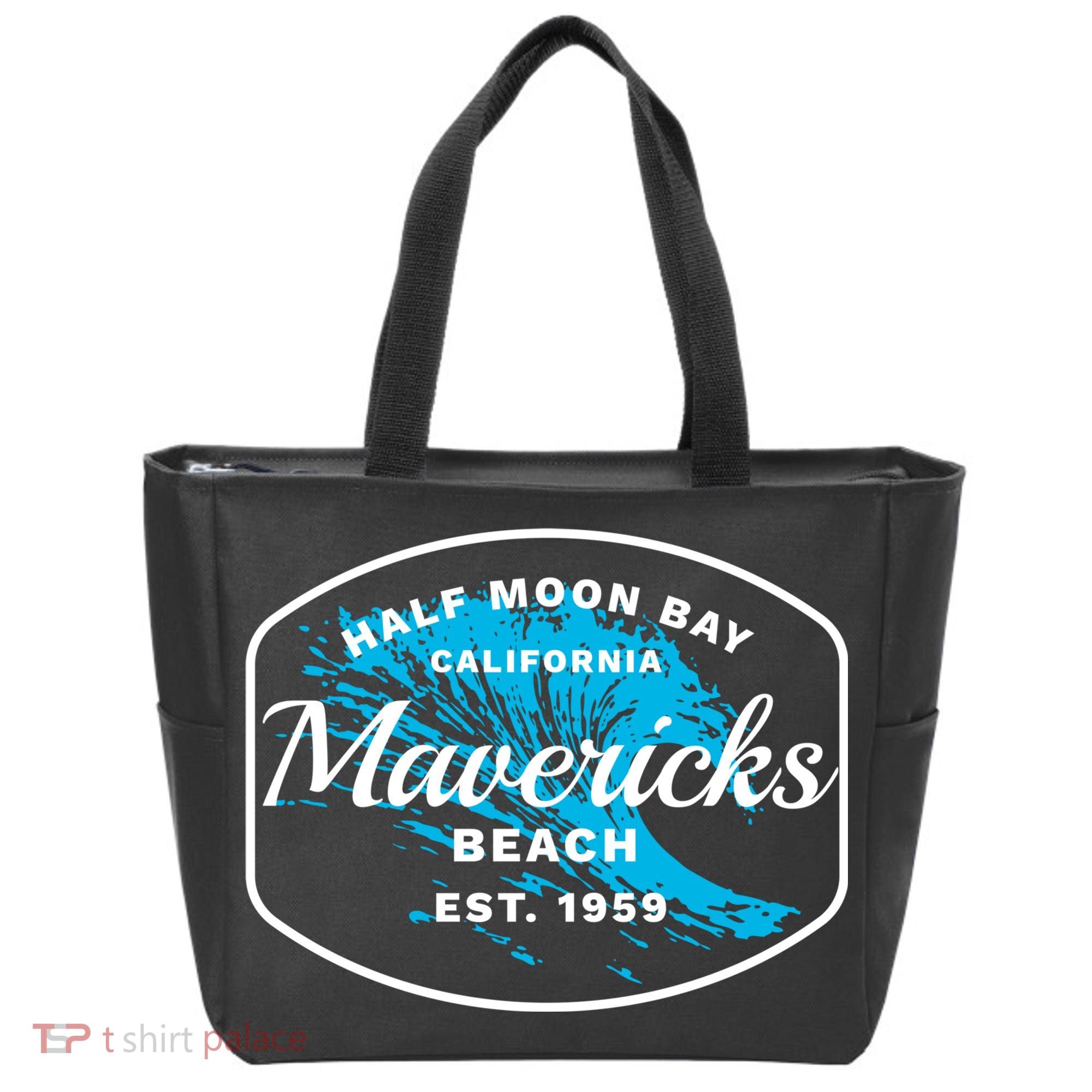Half Moon Bay Mavericks Beach Surfing Gift Travel Gift Tote Bag