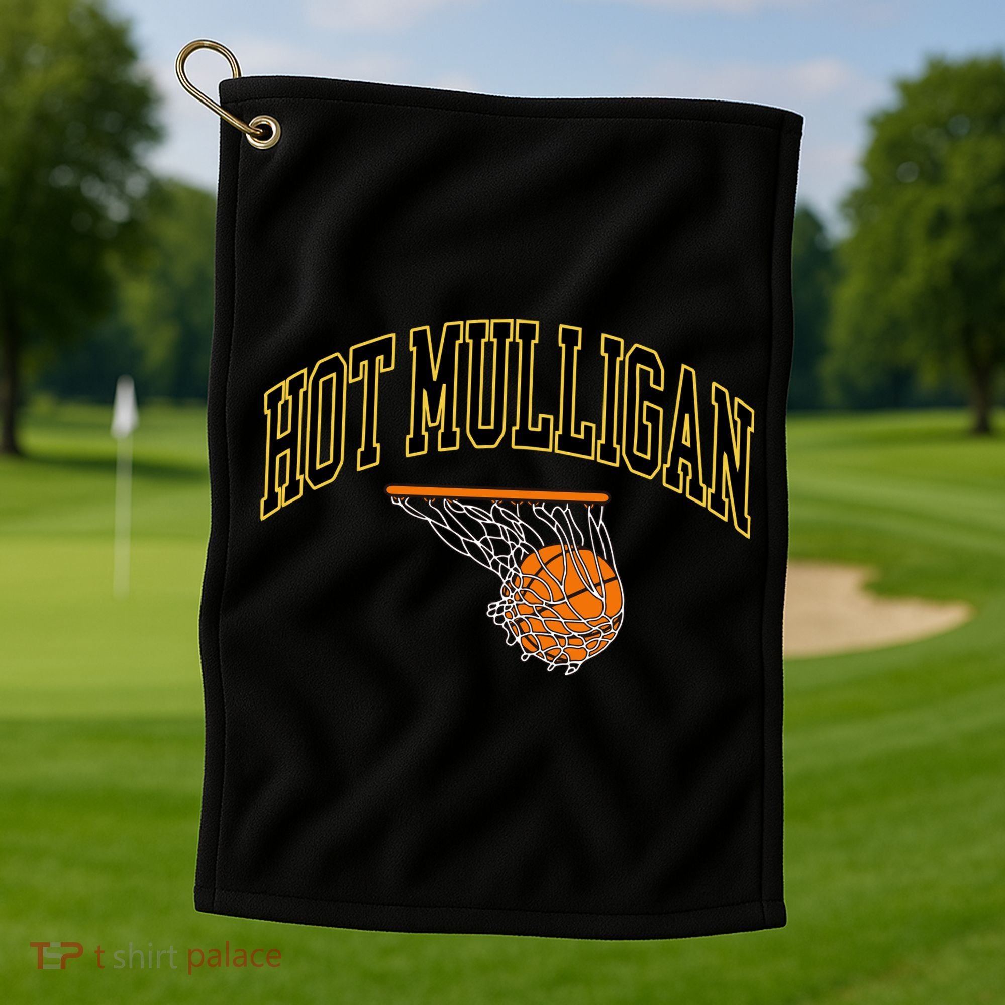 Hot Mulligan Basketball Golf Towel