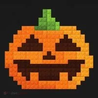 Halloween Master Builder Pumpkin Building Blocks Bricks Doggie Tank thumb 4