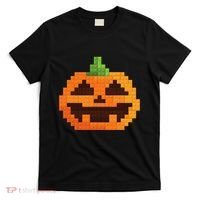 Halloween Master Builder Pumpkin Building Blocks Bricks T-Shirt thumb 0