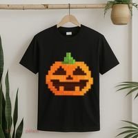Halloween Master Builder Pumpkin Building Blocks Bricks T-Shirt thumb 2