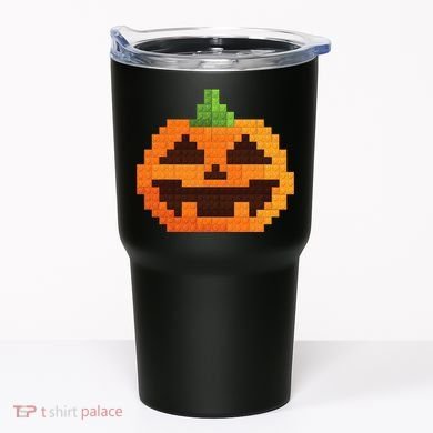 Halloween Master Builder Pumpkin Building Blocks Bricks Tumbler