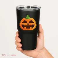 Halloween Master Builder Pumpkin Building Blocks Bricks Tumbler thumb 2