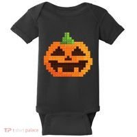 Halloween Master Builder Pumpkin Building Blocks Bricks Baby Bodysuit thumb 0