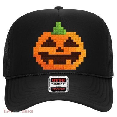 Halloween Master Builder Pumpkin Building Blocks Bricks Hat