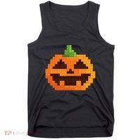 Halloween Master Builder Pumpkin Building Blocks Bricks Tank Top thumb 0