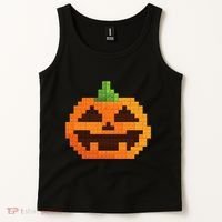 Halloween Master Builder Pumpkin Building Blocks Bricks Tank Top thumb 2