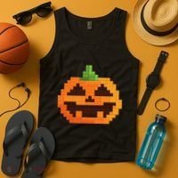 Halloween Master Builder Pumpkin Building Blocks Bricks Tank Top thumb 4