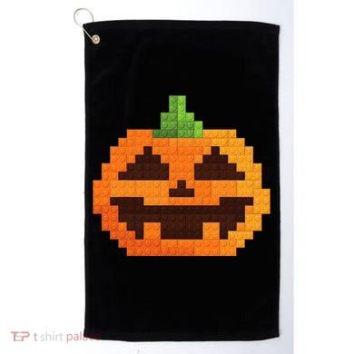 Halloween Master Builder Pumpkin Building Blocks Bricks Golf Towel