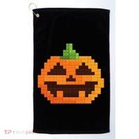 Halloween Master Builder Pumpkin Building Blocks Bricks Golf Towel thumb 0