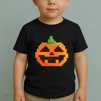 Halloween Master Builder Pumpkin Building Blocks Bricks Toddler T-Shirt thumb 2