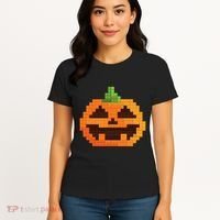 Halloween Master Builder Pumpkin Building Blocks Bricks Women's T-Shirt thumb 4