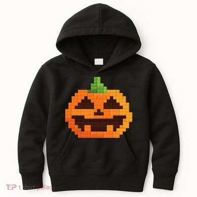 Halloween Master Builder Pumpkin Building Blocks Bricks Kids Hoodie