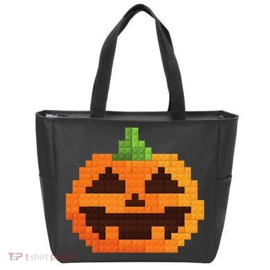 Halloween Master Builder Pumpkin Building Blocks Bricks Tote Bag