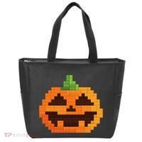 Halloween Master Builder Pumpkin Building Blocks Bricks Tote Bag thumb 0