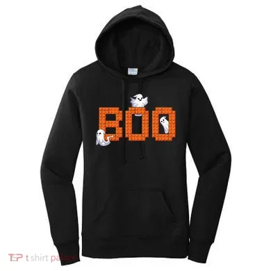 Halloween Master Builder Boo Ghost Building Blocks Bricks Women's Hoodie