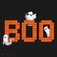 Halloween Master Builder Boo Ghost Building Blocks Bricks Women's Hoodie thumb 2