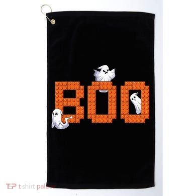 Halloween Master Builder Boo Ghost Building Blocks Bricks Golf Towel