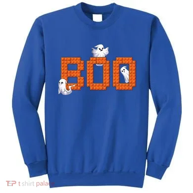 Halloween Master Builder Boo Ghost Building Blocks Bricks Sweatshirt