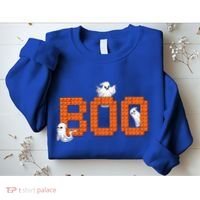Halloween Master Builder Boo Ghost Building Blocks Bricks Sweatshirt thumb 2