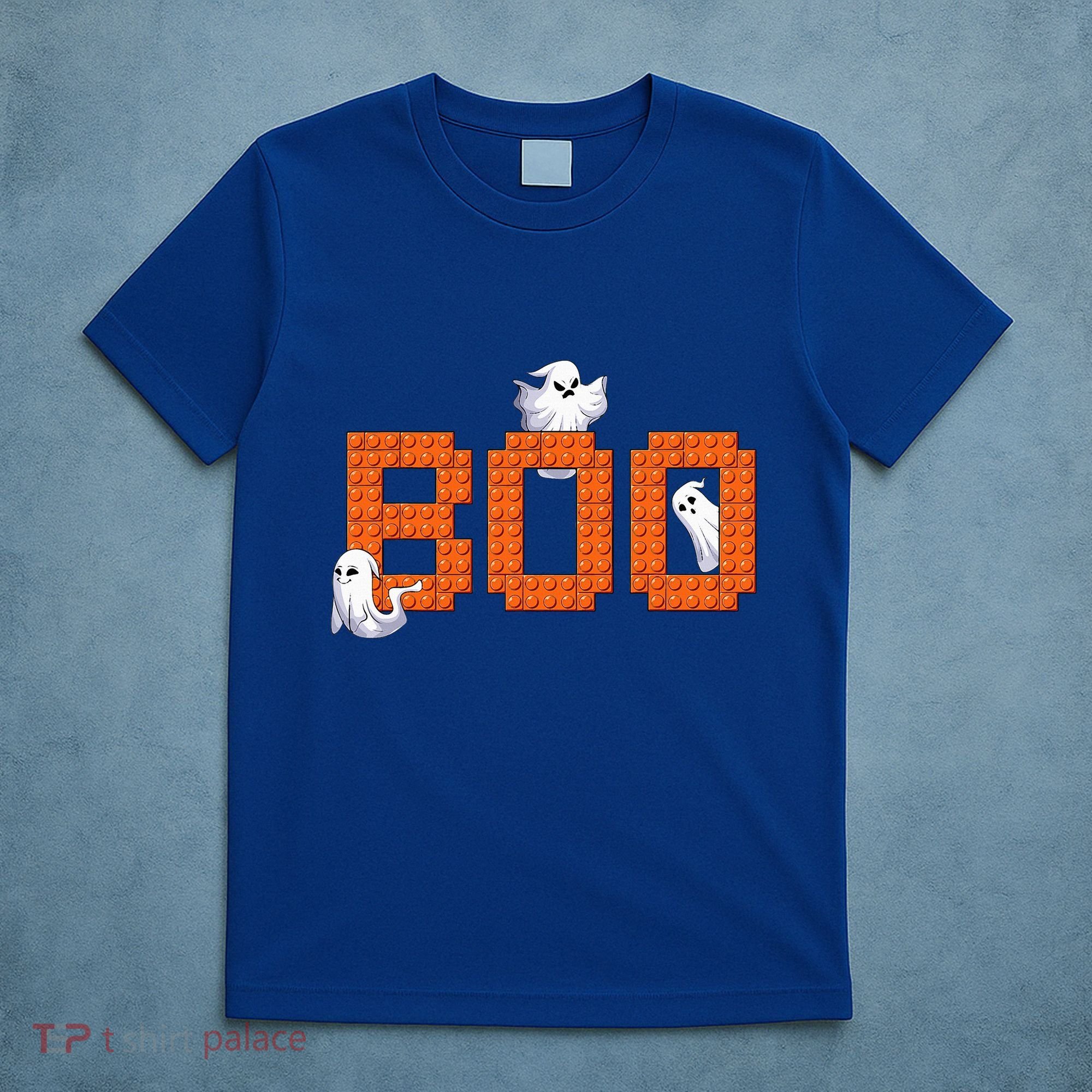 Halloween Master Builder Boo Ghost Building Blocks Bricks T-Shirt