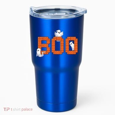 Halloween Master Builder Boo Ghost Building Blocks Bricks Tumbler