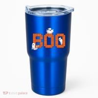 Halloween Master Builder Boo Ghost Building Blocks Bricks Tumbler thumb 0